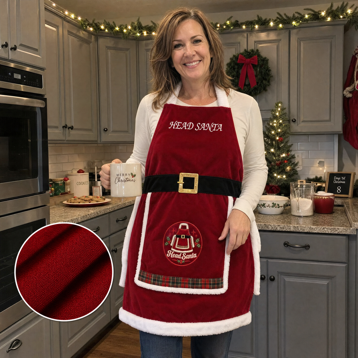 Head Santa Apron